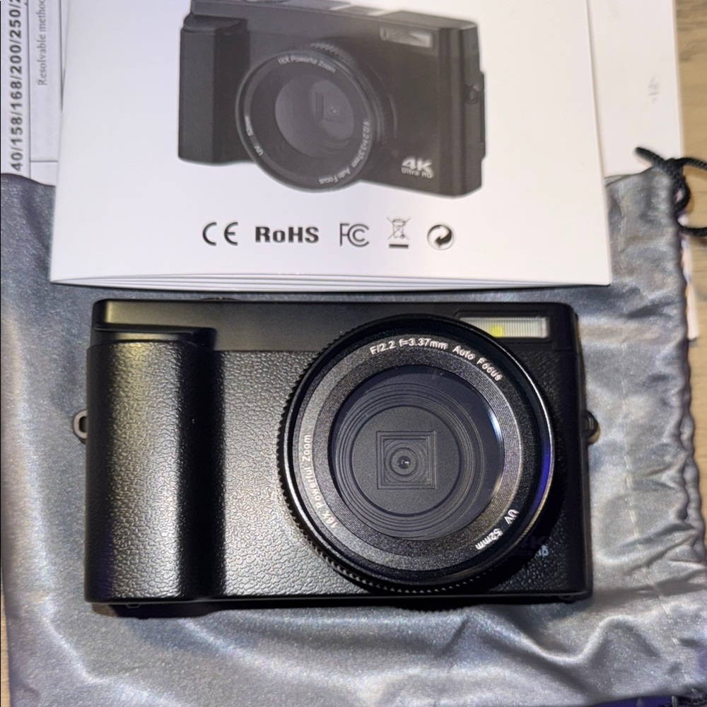 Black Digital Camera with Lens Mount